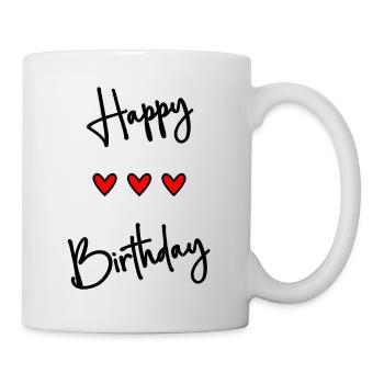 JAHRESTAG. ALLES GUTE ZUM GEBURTSTAG!. ALLES GUTE ZUM GEBURTSTAG!. - Tasse - Weiß - Rechts