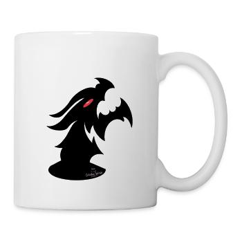 Dragon noir - Mug blanc - blanc - Droite