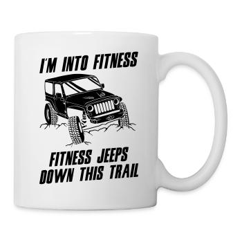 Fitness Jeeps Down This Trail - Mug - white - Right