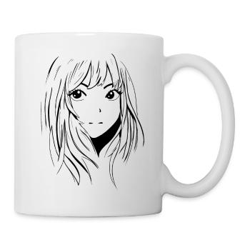 Anime Drawing Manga Girl - Mug - white - Right