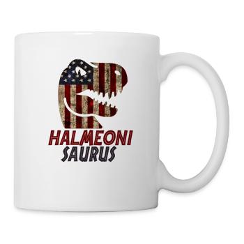 Patriotic Halmeoni Dinosaur - Tasse - Weiß - Rechts