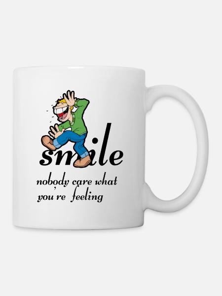 gimlach,lijpe pas de stress,pas de panique - Mug blanc - blanc