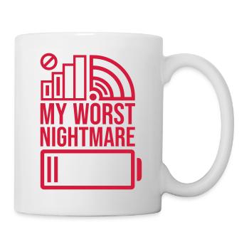 Symbols my worst nightmare - Mug - white - Right