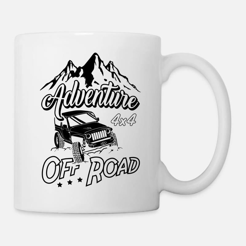 Aventure Off Road Jeeps - Mug blanc - blanc