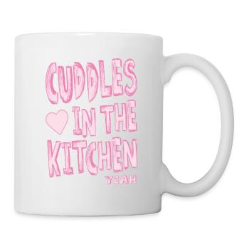 Câlins dans la cuisine - Mug blanc - blanc - Droite