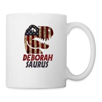 Patriotic Deborah Dinosaur Deborahsaurus - Mug - white - Right