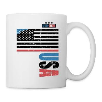 USA Retro Style - Mug - white - Right