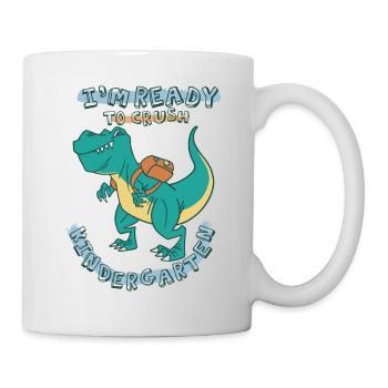 Ready to crush kindergarten - Mug - white - Right