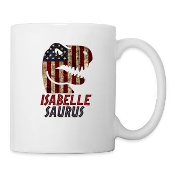 Patriotic Isabelle Dinosaur Isabellesaurus - Mug - white - Right