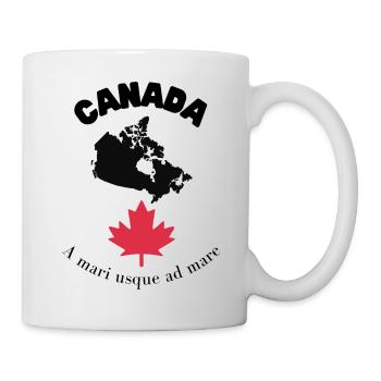 KANADA mit Karte & Motto - Tasse - Weiß - Rechts