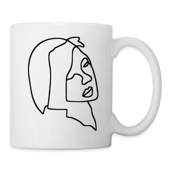Women Line art - Mug - white - Right