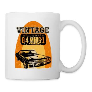 Voiture de collection california - Mug blanc - blanc - Droite