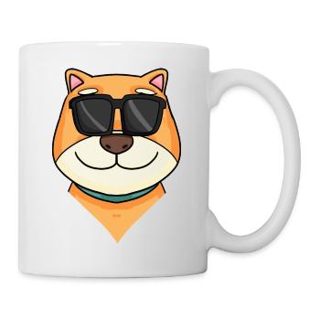 Shiba Inu dog cool - Mug - white - Right