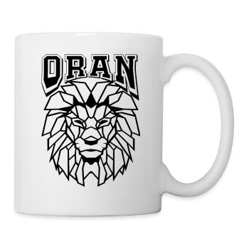 Oran with a polygon lion - Mug - white - Right