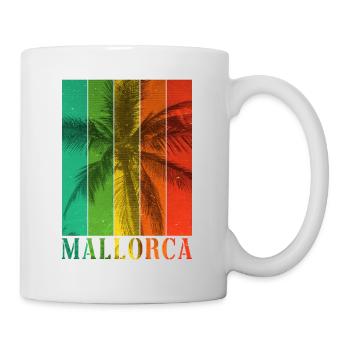 Mallorca Spanien Sommer Sonne Strand Meer Palmen - Tasse - Weiß - Rechts