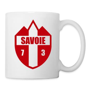 Savoie 73 Montagnes drapeau armoiries - Mug blanc - blanc - Droite