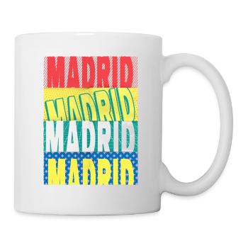 Madrid Espagne City Font Skyline Accueil - Mug blanc - blanc - Droite