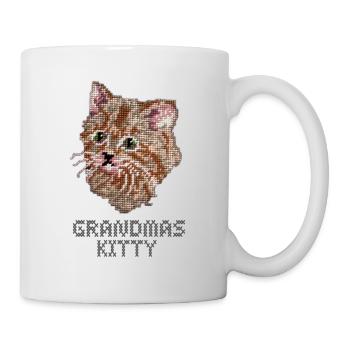 Chaton de grand-mère - Mug blanc - blanc - Droite