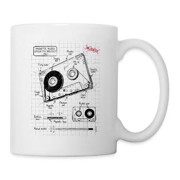 Audio cassette plan - Mug - white - Right