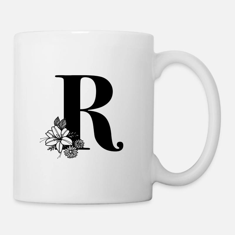 BuchstabeR - Tasse - Weiß