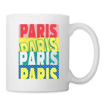Paris France City Font Skyline Accueil - Mug blanc - blanc - Droite