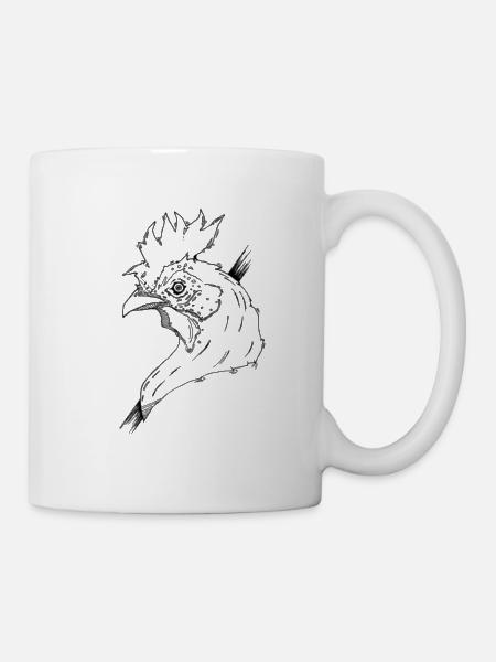 Wild rooster - Tasse - Weiß