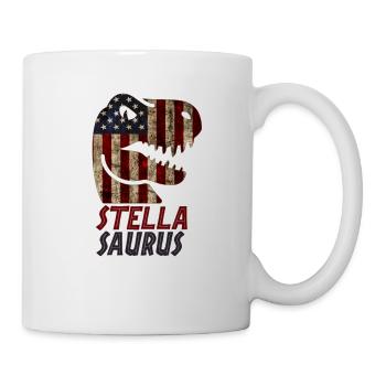 Patriotic Stella Dinosaur Stellasaurus - Mug - white - Right