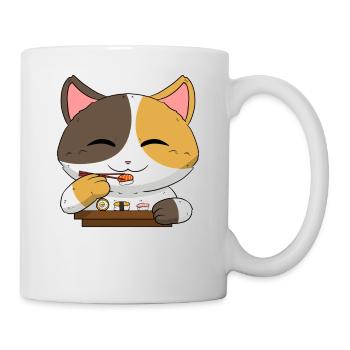 Sushi japonais asiatique Chat I Cadeau - Mug blanc - blanc - Droite