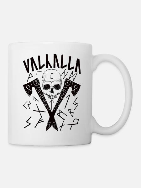 Valhalla Runes - Tasse - Weiß