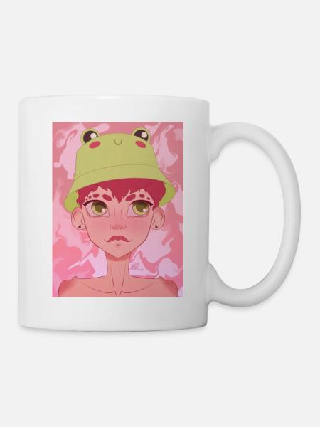 Frog hat - Mug - white