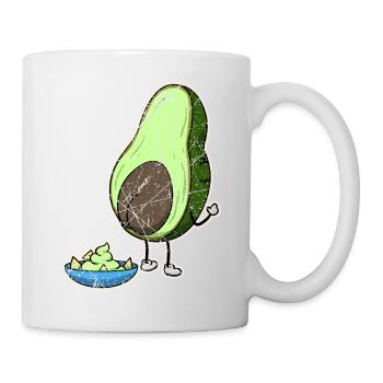 Vegan Vegetarian Avocado Sauce Dip I Gift - Mug - white - Right