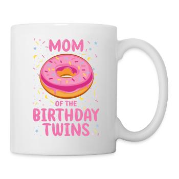 Mom der Geburtstags Zwillinge - Tasse - Weiß - Rechts
