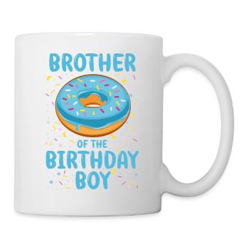 Brother of the birthday boy boy - Mug - white - Right