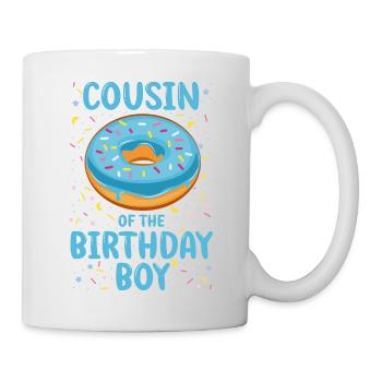 Cousin of the birthday boy boy - Mug - white - Right