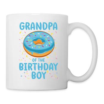 Grand-père du garçon d’anniversaire garçon - Mug blanc - blanc - Droite