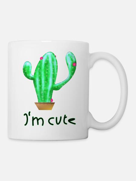 Kaktus - Tasse - Weiß