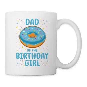 Père de l’enfant d’anniversaire fille - Mug blanc - blanc - Droite