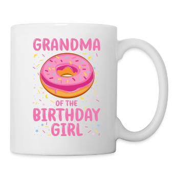 Grand-mère de la fille d’anniversaire - Mug blanc - blanc - Droite