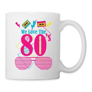 80's love - Tasse - Weiß - Rechts