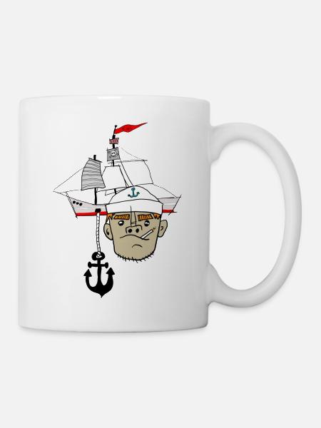 Matrose Anker Schiff - Tasse - Weiß