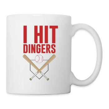 I Hit Dingers Baseball - Mug - white - Right