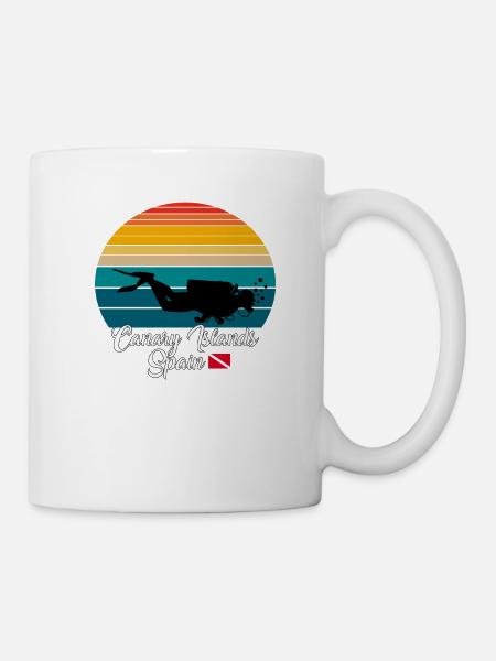 Îles Canaries Espagne Plongée - Mug blanc - blanc