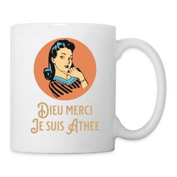 Dieu Merci - Je suis Athée - Mug blanc - blanc - Droite