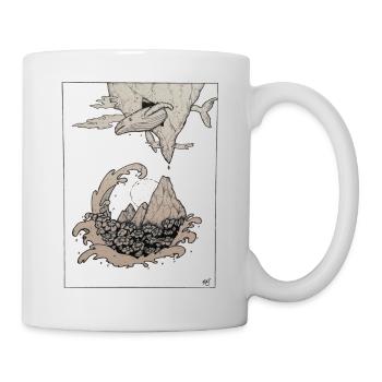 Wal - Tasse - Weiß - Rechts