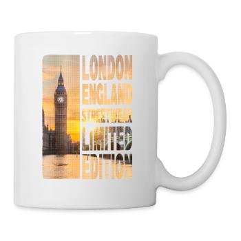 London England UK City Skyline Big Ben Streetwear - Mug - white - Right