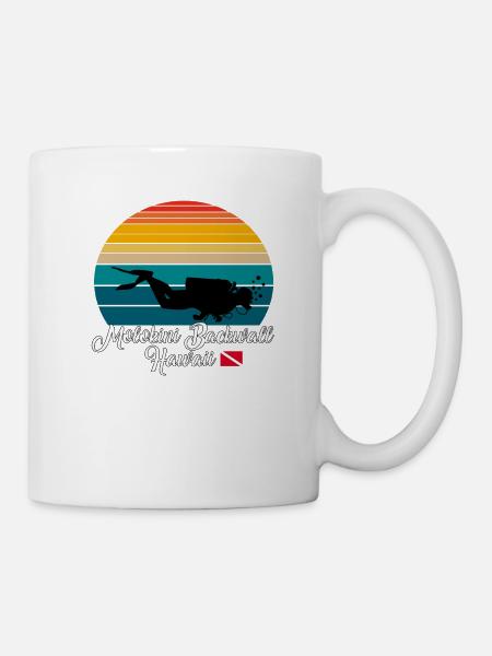 Molokini Backwall Hawaii Diving - Tasse - Weiß
