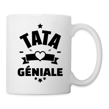 anniversaire tata - humour tata - tata geniale - Mug blanc - blanc - Droite