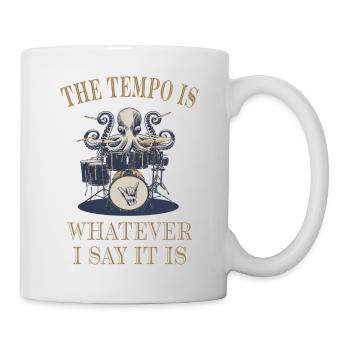 Drums Drummer Octopus - Mug - white - Right