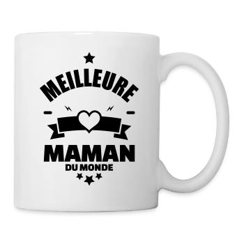 meilleure maman du monde - Mug blanc - blanc - Droite