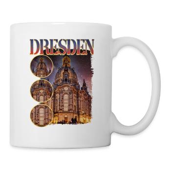 Dresden Germany City Skyline Home Love - Mug - white - Right